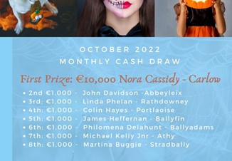 October 2022 Cash Draw Results