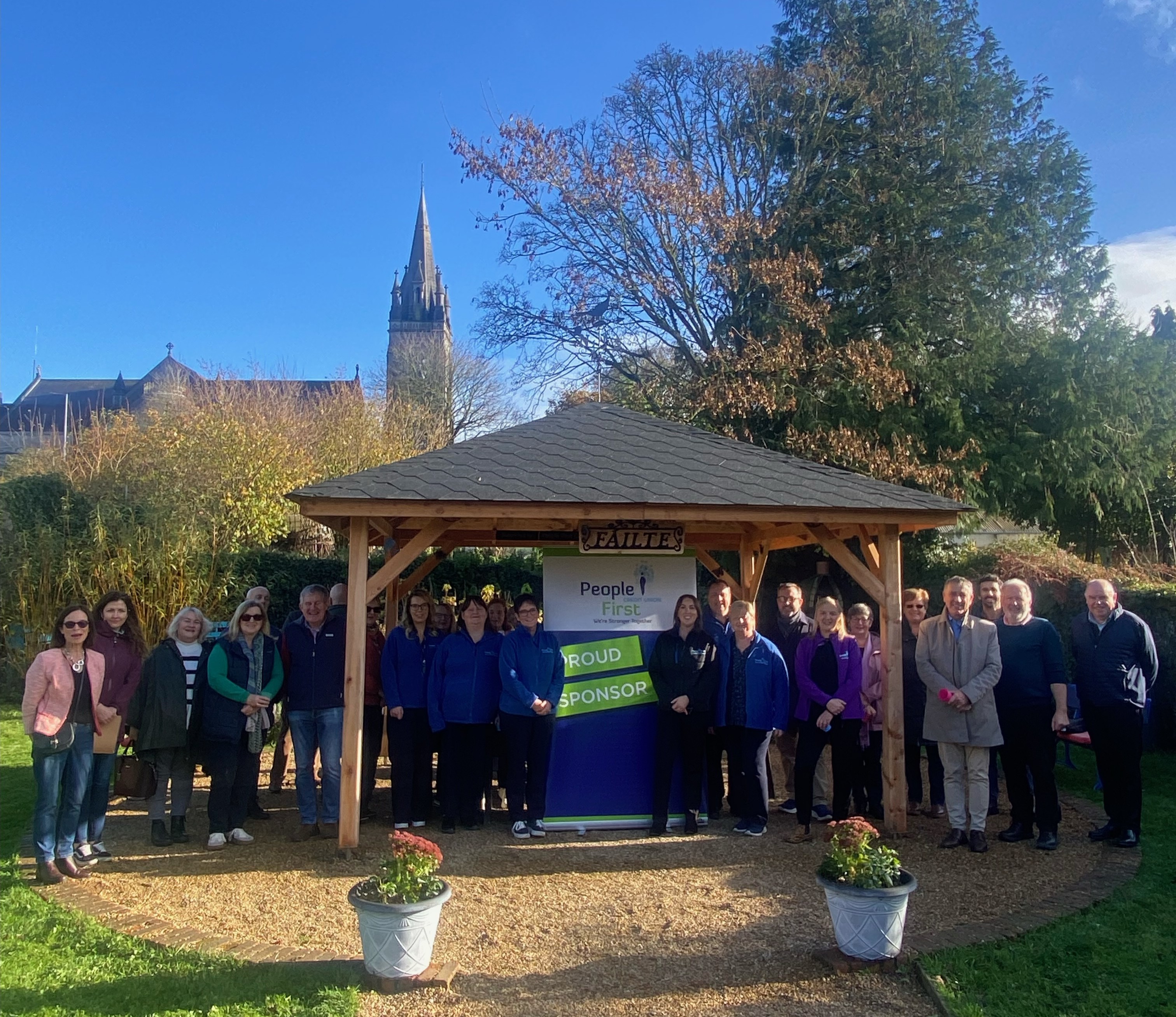 Abbeyleix Community Garden Flourishes with New Gazebo from People First Credit Union's Community Fund!