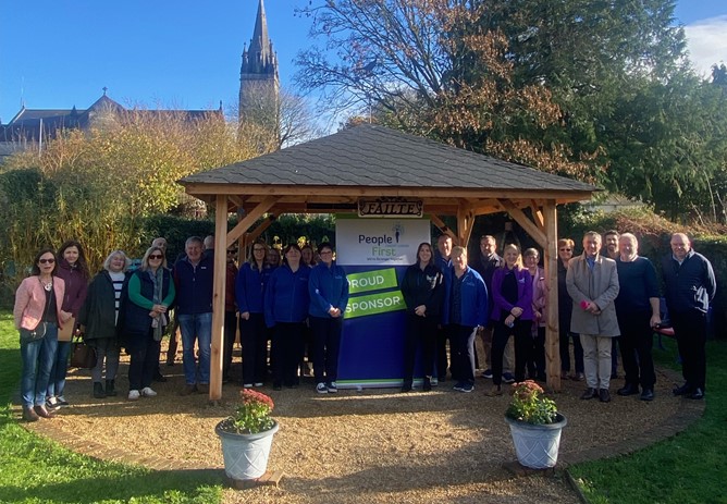 Abbeyleix Community Garden Flourishes with New Gazebo from People First Credit Union's Community Fund!