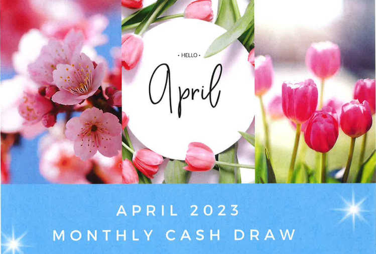 April 2023 Cash Draw Winners
