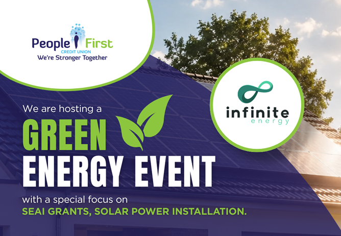 People First Credit Union to Host Green Energy Event in Portlaoise Branch