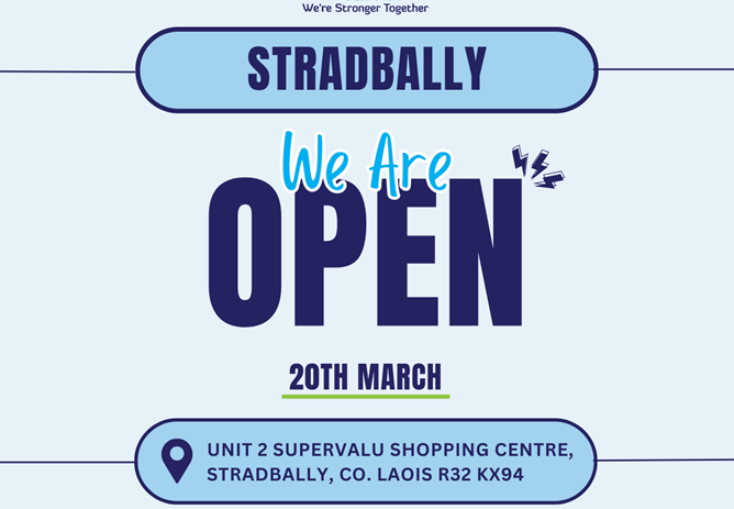 PFCU Stradbally Now Open!