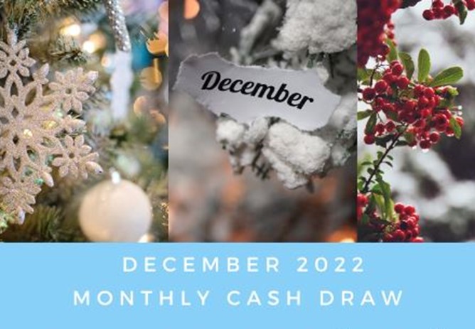 December 2022 Cash Draw Winners